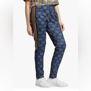 Adidas Women's Navy Palm Pattern Joggers